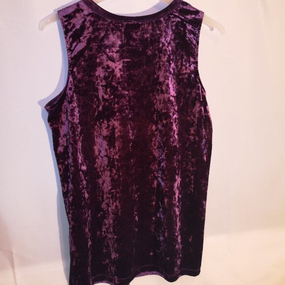 2/$30.00 Mix & Match - DC Jeans Ladies Sleeveless Crushed Velvet Dressy Top - Picture 2 of 6